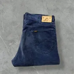W34 80s アメリカ製 Lee 200 コットンポリパンツ ストレート古着
