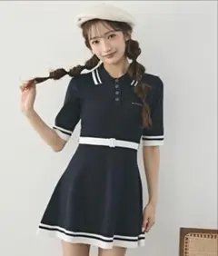 ACEANDRARE WELINA レーシー ニットワンピース ホワイト - メルカリ