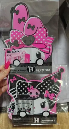 サンリオ Happyくじ メロクロくじ クロミ マイメロ ステッカーセット