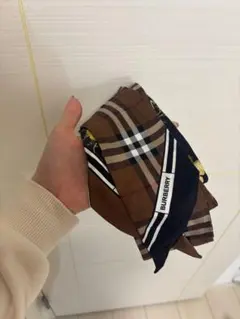 バーバリー スキニーハイグローブ カスケードフラワー シルクスカーフ 