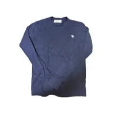 Abercrombie & Fitch Vネック 長袖 ニット ネイビー S