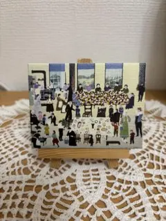 【限定品】グランマ・モーゼス展 ミニキャンバスアート　ミニイーゼル付き