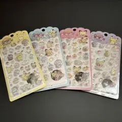 公式正規品 韓国限定 ポケモン ポケピース ボンボンドロップ 3Dシール 4枚