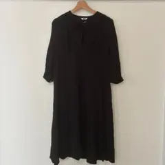 UNIQLO U 春ワンピース　ブラック