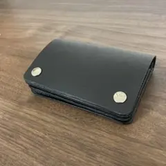 ☆ハンドメイド 281☆本革 牛革 ヌメ革 総手縫い ミニトラッカーウォレット