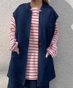 wcloset デニムジャケットベスト