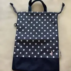 이스트보이 도트 패턴 슈즈 백 드로스트링 백