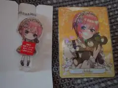 五等分の花嫁　ひこくじ　クリアキーホルダー　ホログラム&クリアカード　中野一花