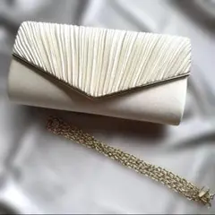 新品パーティーバッグ　クラッチバッグ　ショルダーバッグ　シャンパンゴールド結婚式