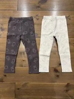 petit mainミッフィー柄レギンス100cm 2点セット