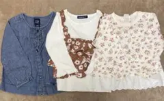 長袖　カットソー　ロンT ブラウス　まとめ　90cm