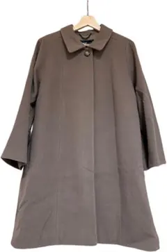 【ESPRITCORE】日本製　カシミヤ混　ステンカラーコート　グレージュ