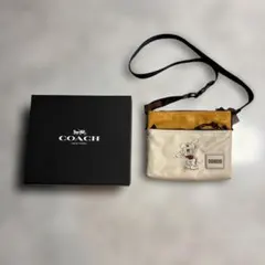 COACHとディズニーがコラボしたミッキーがデザインされたレザー製のショルダー