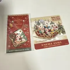 エンパイアグリル　コースター　チャーム　ディナー　ミッキー　クリスマス