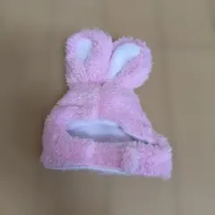 ペット　被り物　コスプレ　うさぎ　ピンク