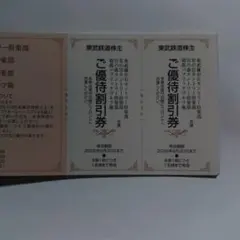 東武株主優待・東武ゴルフ場優待券６枚