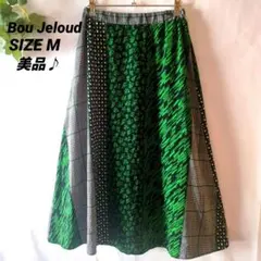 【美品】Bou Jeloud ロングスカートパッチワークプリントのサムネイル