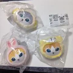 mofusand ぬいぐるみクリップ　うさぎ　ひつじ　くま　3個セット