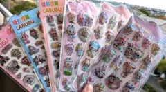 訳あり　LABUBU 3Dエンボスシール 6シートセット