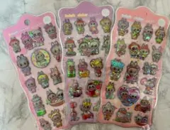 ラブブ LABUBU ボンボンドロップシール3枚セット