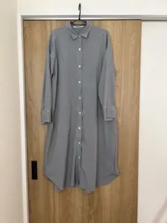 【美品】サマンサモスモス ブルー ギンガムチェック ワンピース Lサイズ