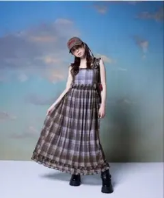 AmlyCity シアーチェックワンピ long アンリーシティ - メルカリ