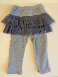 Bee フリル付きレギンス 90 グレー