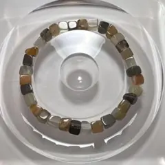 ブラックサンストーンスクエアブレスレット