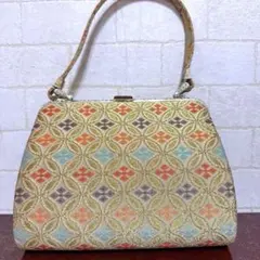 和装 正絹 バッグ フォーマル 花菱柄