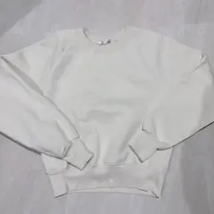 GU ヘビーウェイトスウェット ホワイト アイボリー M