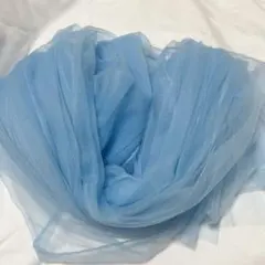 【チュール生地】ブルー 撮影用 装飾用 オーガンジー 衣装 背景布