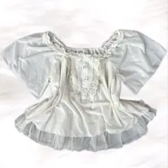 00s axes femme ボリューム ブラウス 花 森ガール 平成ガーリー