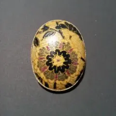 ヴィンテージ　大きなお花の素敵なペンダントトップ/スカーフクリップ　ゴールド