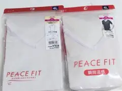 大きなサイズ トップバリュ 半袖V首Tシャツ 4Lサイズ 2枚★7001Y