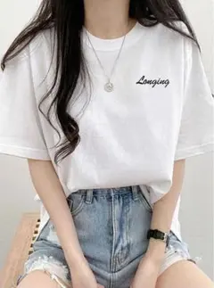 GRL ロゴ刺繍ビッグTシャツ[ze240]