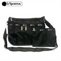 ✨新品タグ付 レスポートサック ショルダーバッグ ブラック ポーチ付 マチ拡張