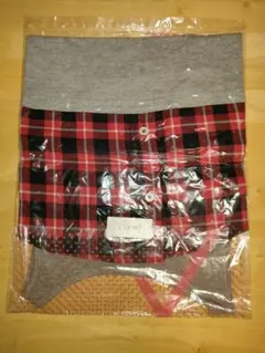 未使用品 レディース タンクトップ Sサイズ グレー 赤チェック 夏