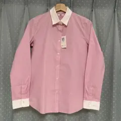 [新品] ユニクロ　ストレッチストライプシャツ Ｌサイズ