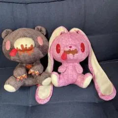 グルーミー 汎用うさぎぬいぐるみ 2体セット バレンタインチョコレート柄 ♡ グルーミー 汎用うさぎぬいぐるみ 2体セット バレンタインチョコレート