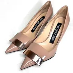 【セルジオロッシ】 パンプス sr1 ピンク エナメル 小さい 22cm