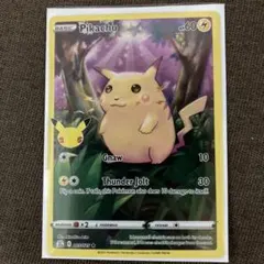 300円オークション開催中！！ポケモンカード Pikachu 25th