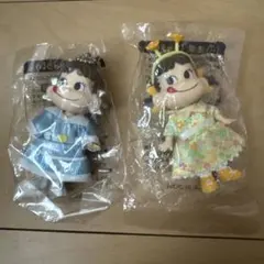 マイリトルペコちゃん ワンピース 2個セット ぬいぐるみキーホルダー