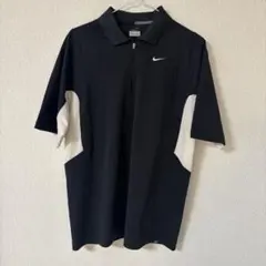 NIKE ナイキ DRI-FIT UV ポロシャツ メンズL ブラック