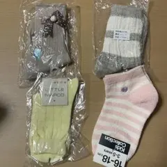 【新品未使用】　靴下4足セット　16-18cm 女の子