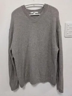 UNIQLO カシミヤVネックセーター べージュ S