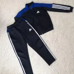 adidas ジャージ上下セット　ネイビー/ブルー　130