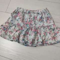 メゾピアノ花柄キュロットスカート 110サイズ