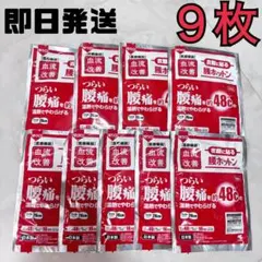 血流改善　腰ホットン　つらい腰痛 神経痛 使い捨てカイロ 9枚のサムネイル