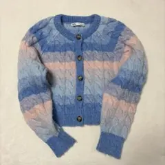 ZARA ニット　トップス　カーディガン　パステルカラー