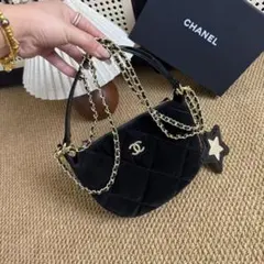 ブラック キルティングバッグ0+0